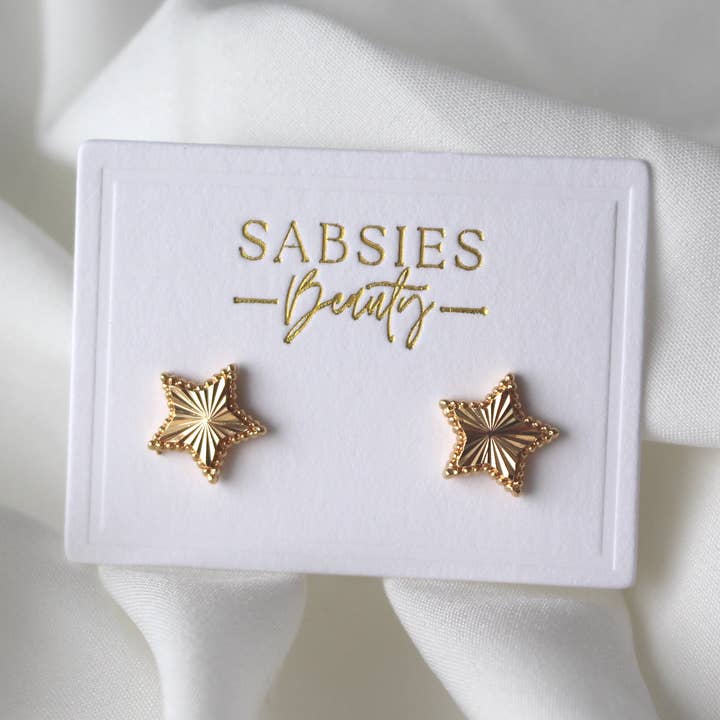 Star Stud | 18K Gold Plated for wholesale by Sabsies Beauty