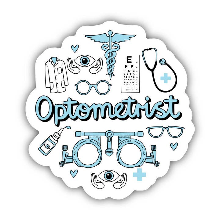 Optometrist Sticker for wholesale by Big Moods