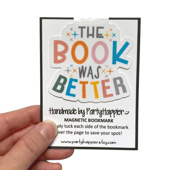 The Book Was Better Magnetic Bookmark for wholesale by PartyHappier