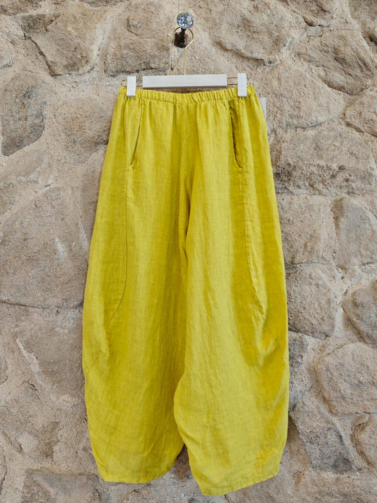 Linen & More - Wholesale Broek - Dames - REF 41482 ballonbroek van 100% linnen1