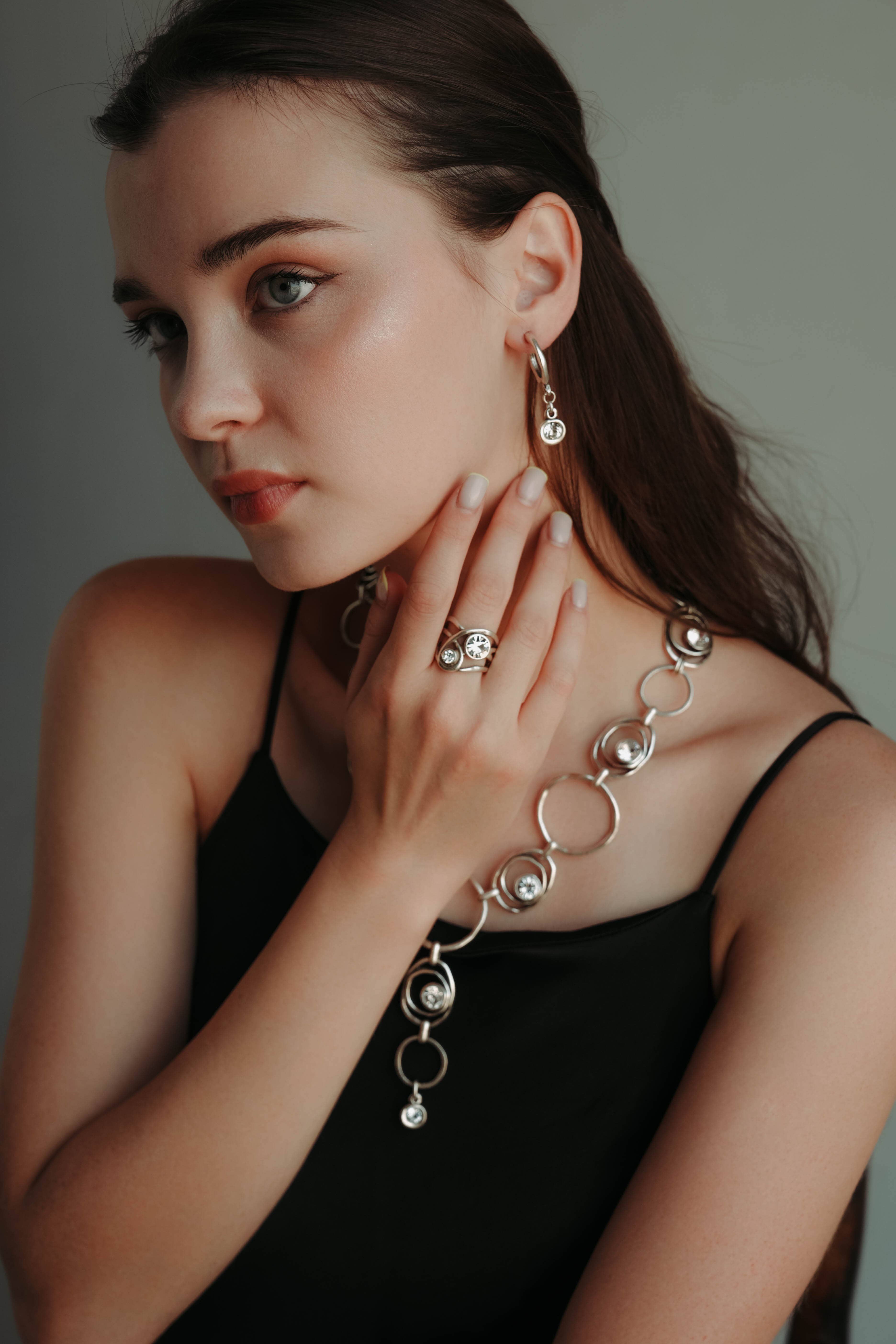 Chanour - Wholesale Cocktail/Statement Ring - Handmade Crystal Brass Ring - 68204