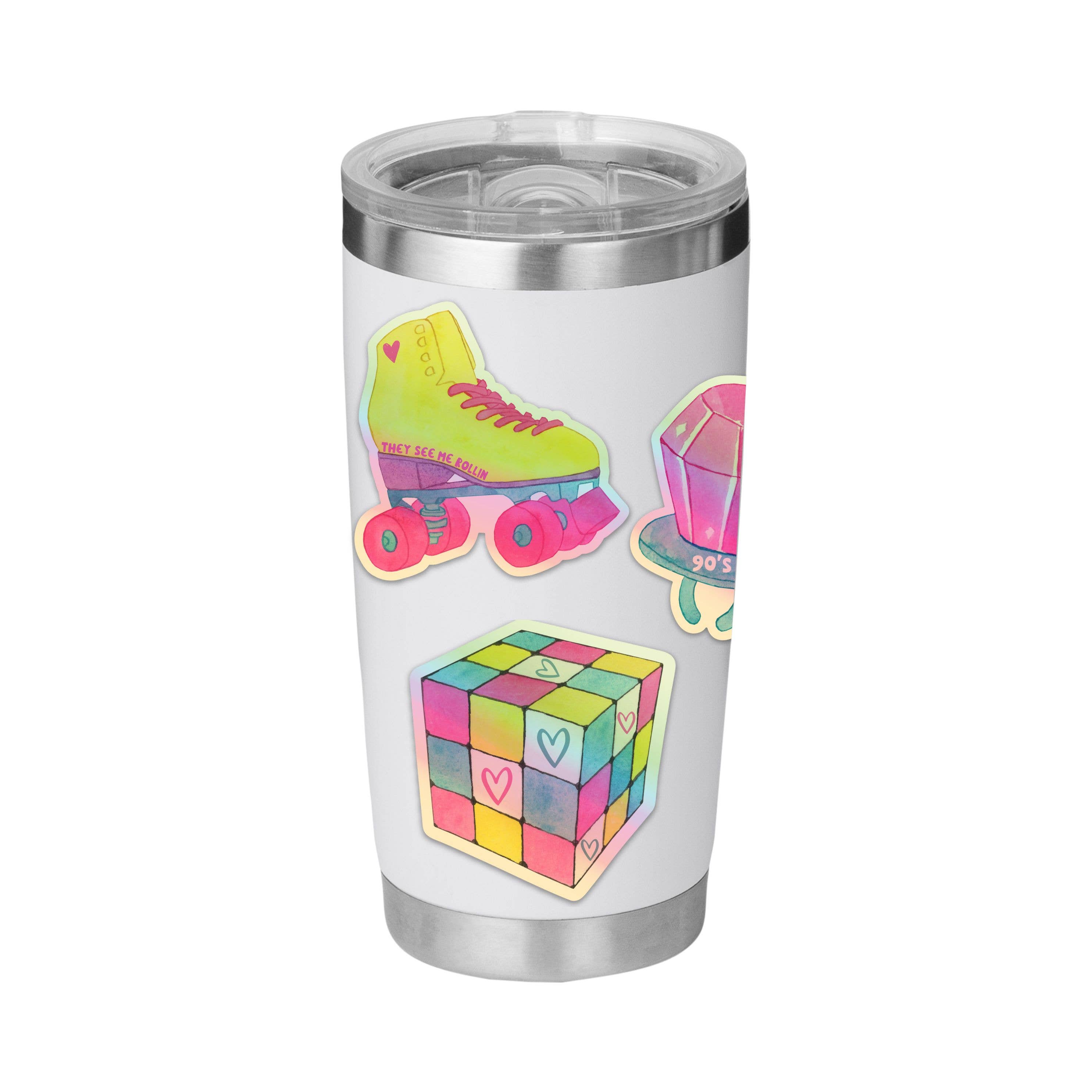 R is for Robo - Wholesale Sticker - Roller Skates Sticker Retro Stickers Nostalgia Vinyl Sticker2