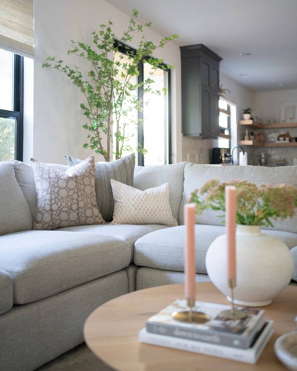 Linen & James - Vendita all'ingrosso Fodera cuscino decorativo - Davis | Fodera per cuscino a righe intrecciate color oliva5