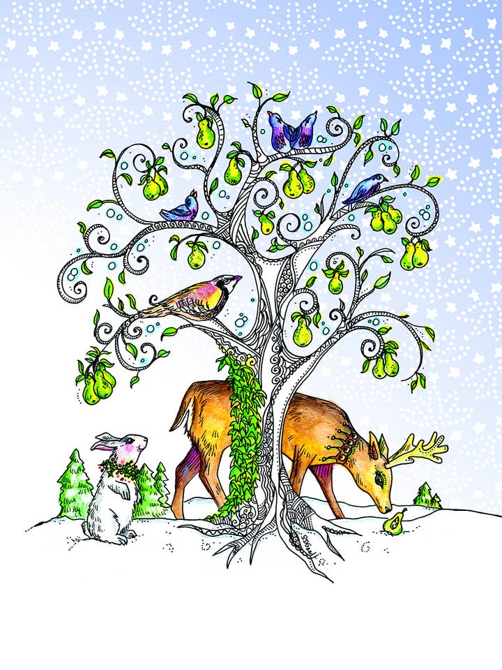 Tree of Life Winter Card for wholesale by Give A Fig