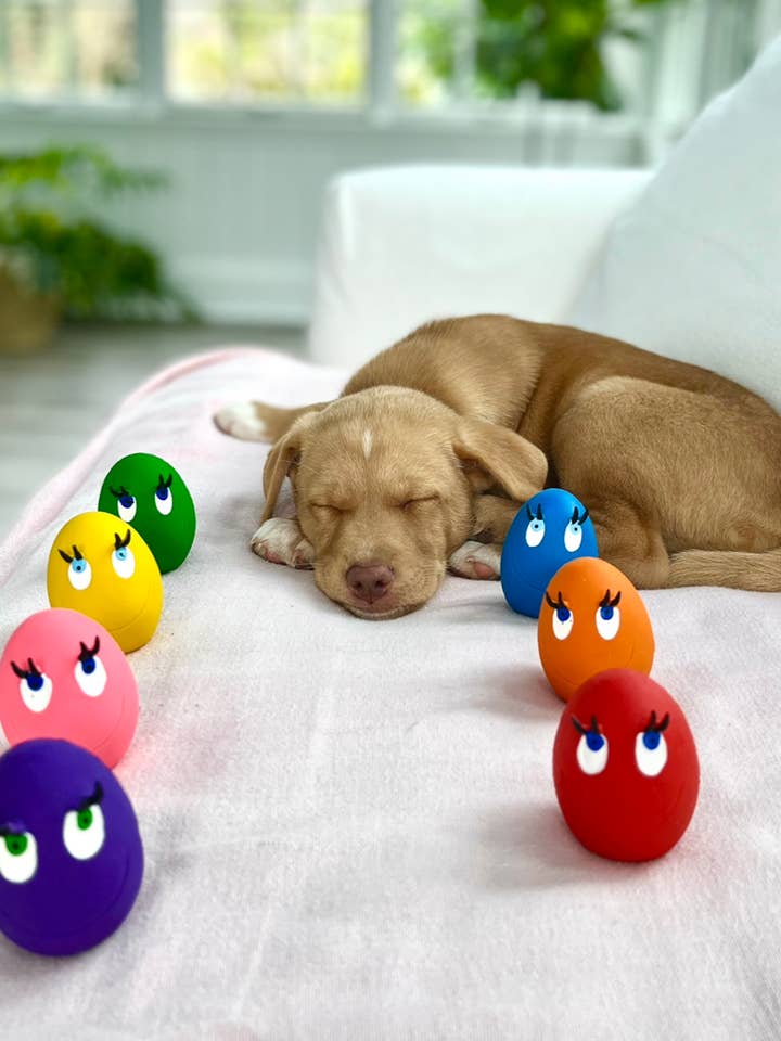 XS Squeaky Rubber Egg (Tagless) for wholesale by Lanco-Toys