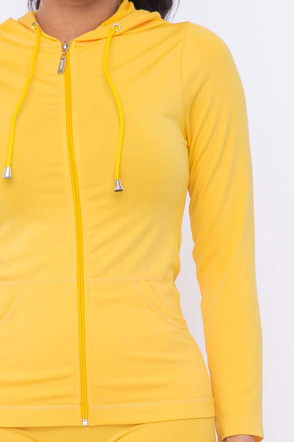 Julia by LoveJ - Vendita all'ingrosso Completo top e pantaloni (NON loungewear) - Donna - Completo con giacca con cappuccio e leggings senza cuciture con zip30