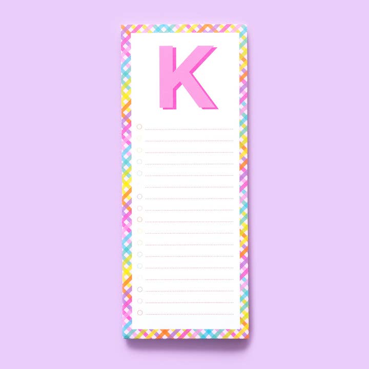 Taylor Elliott Designs - Vente Blocs-notes - Blocs de lettres A-Z - Chaque - Min. 4 (LP-A-Z)11