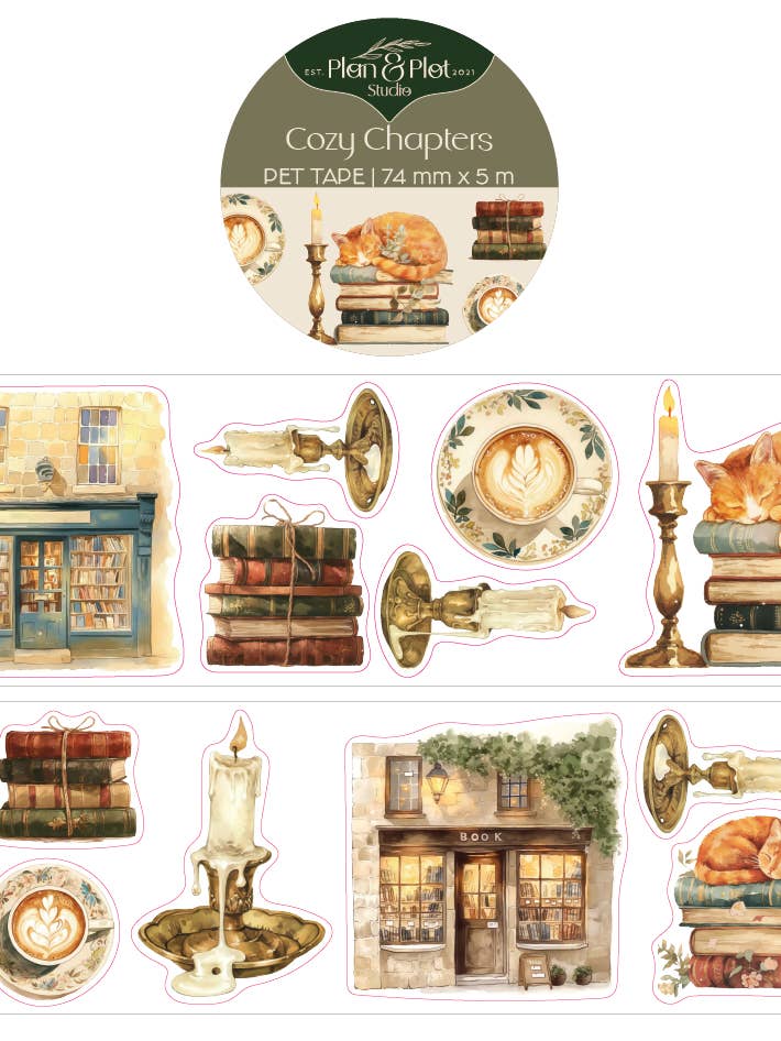Capítulos acogedores | Cinta PET para venta al por mayor de Plan & Plot Studio