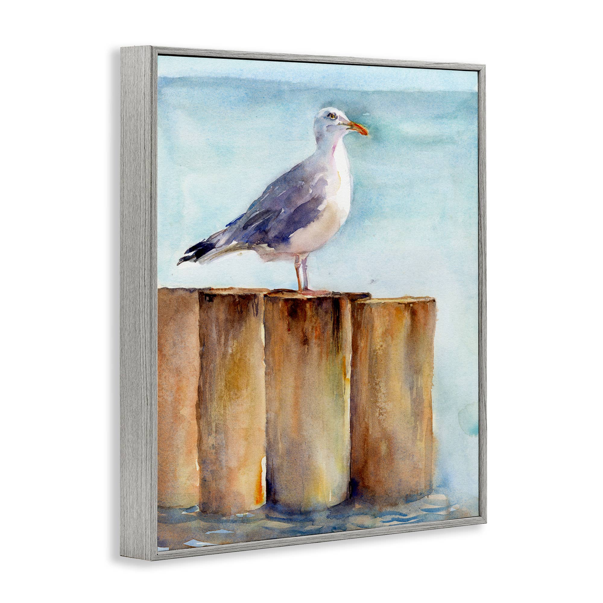 Stupell Industries - Wholesale Wall Sign - Seagull's Perch by Sea - Framed Wall Art14