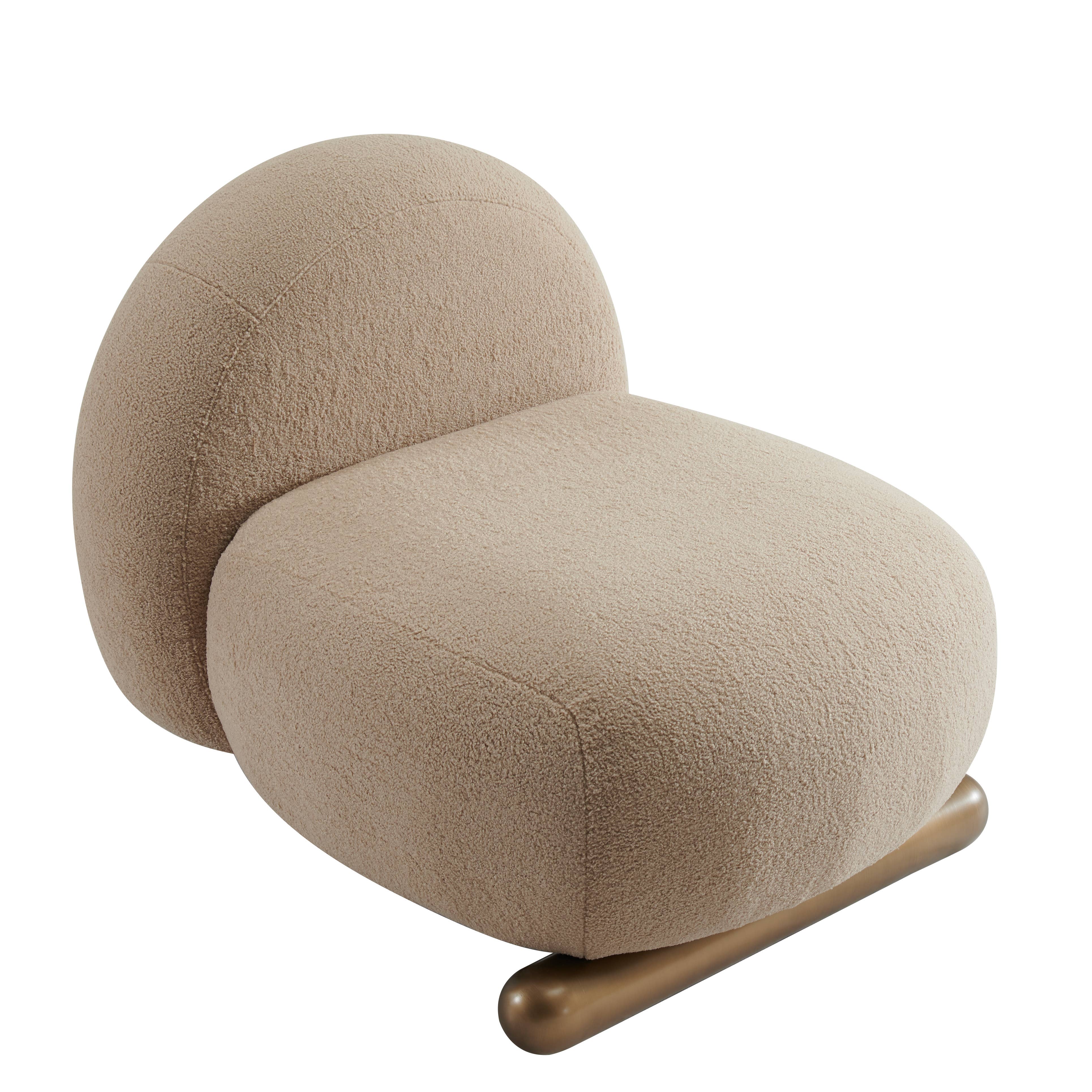 Statements by J - Wholesale Chair - Pasha Shearling Latte Lounge Chair, Cozy Accent Chair3
