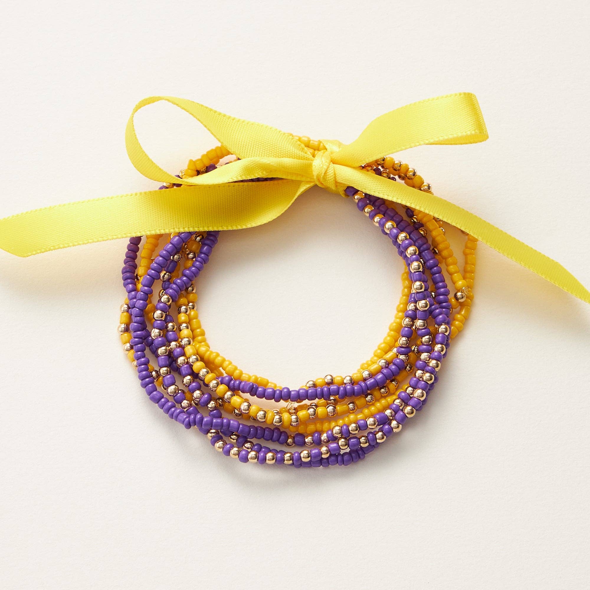 Lilla Haven - Wholesale Beaded Bracelet - College Football Seed Bead Bracelets4