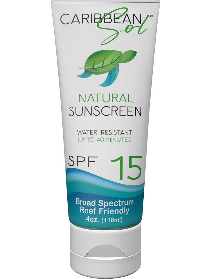 Caribbean Sol Natürlicher Sonnenschutz SPF 15 - 4 Unzen für den Großhandel von Caribbean Sol