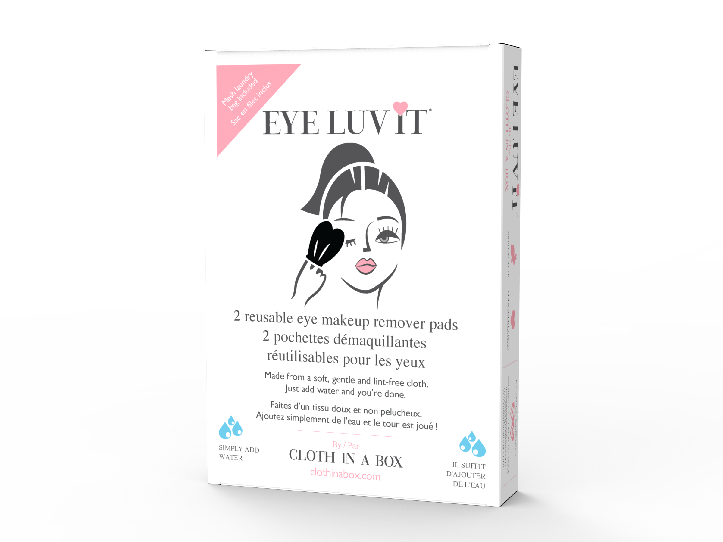 Cloth in a Box - Wholesale Makeup Remover - Eye Luv It™ - Eye Makeup Remover Pads4