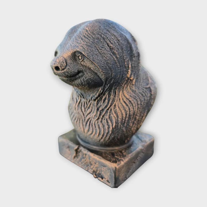 Bust of a Sloth statue - home decor, animal lover gift for him or her, hand-painted ornament for wholesale by 3DijkstraFinds