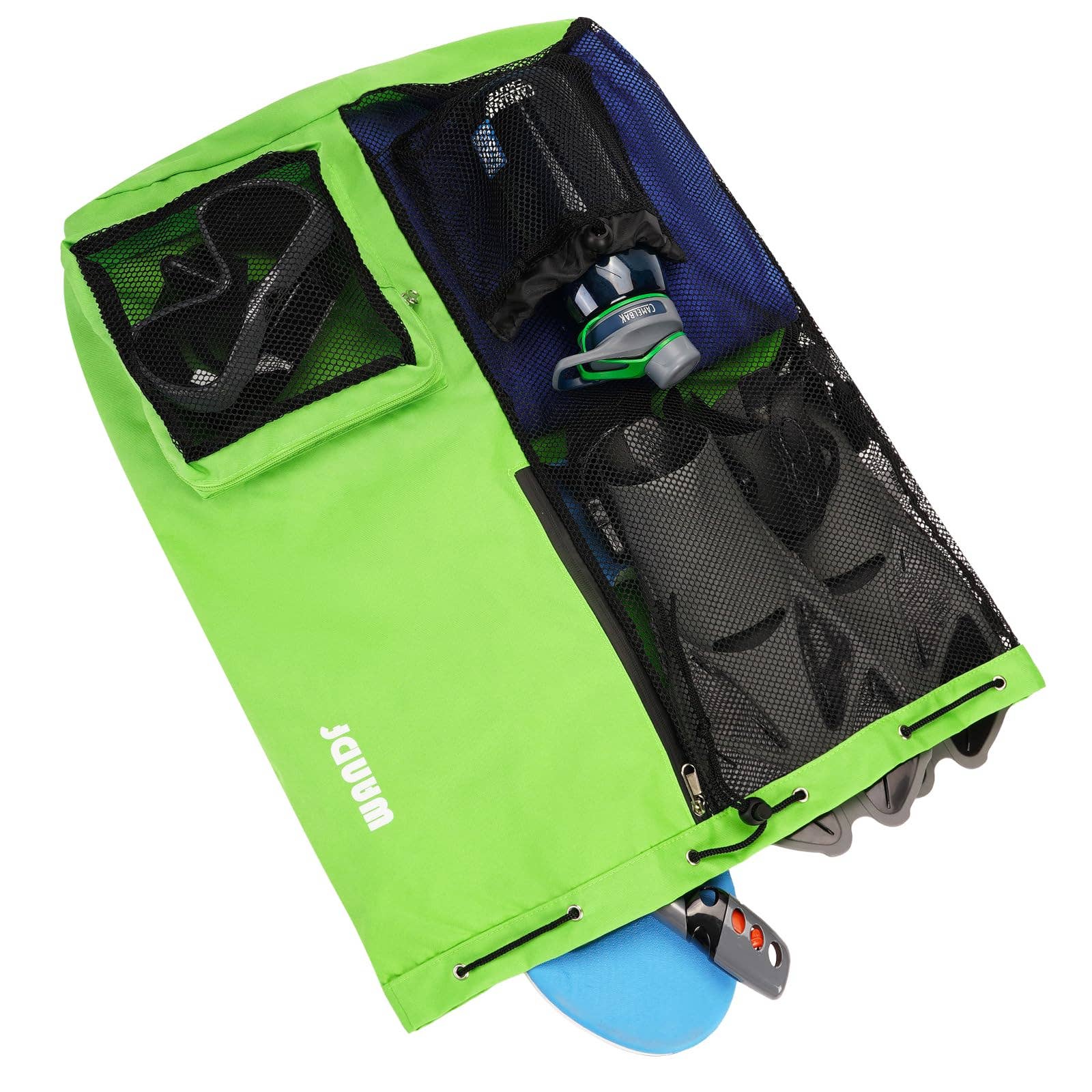 wandf - Wholesale Beach Bag - WANDF Mesh Drawstring Backpack with Wet Pocket Beach Bag39