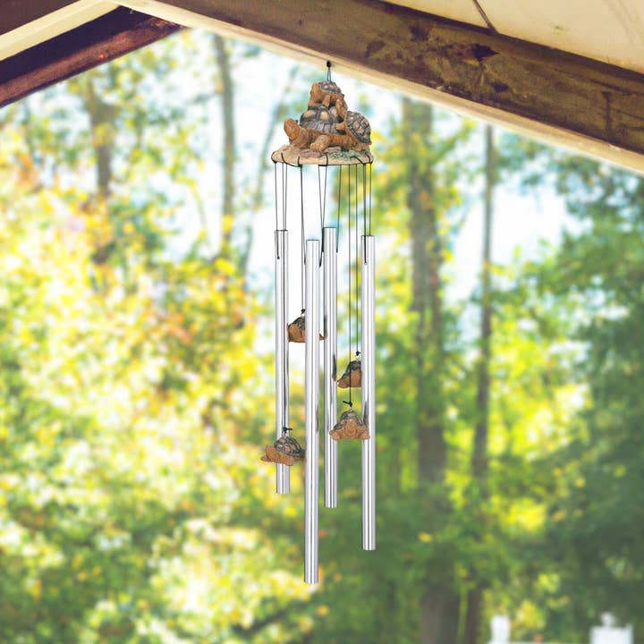 23"long Turtle Round Top Wind Chime Home Decor Gifts for wholesale by FC Design