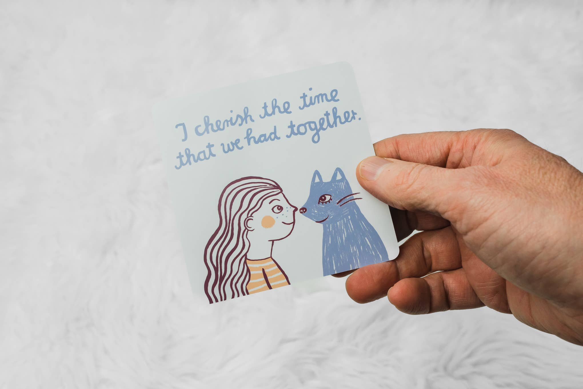 Wolfie’s Wish - Vente Urne - Cartes illustrées de soutien pour la perte d’un animal de compagnie7