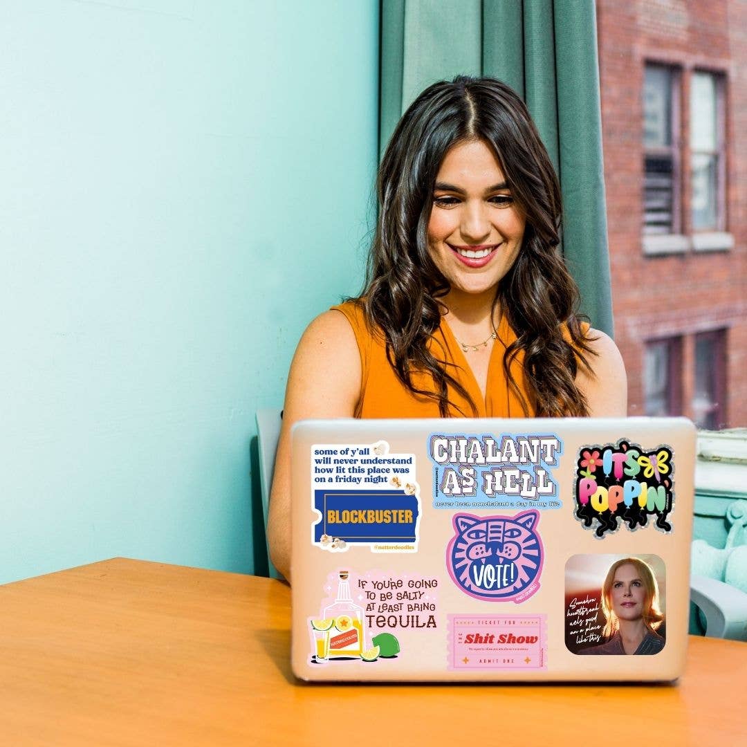 NatterDoodle - Wholesale Sticker - Blockbuster Video on a Friday Night Nostalgia Vinyl Sticker 4