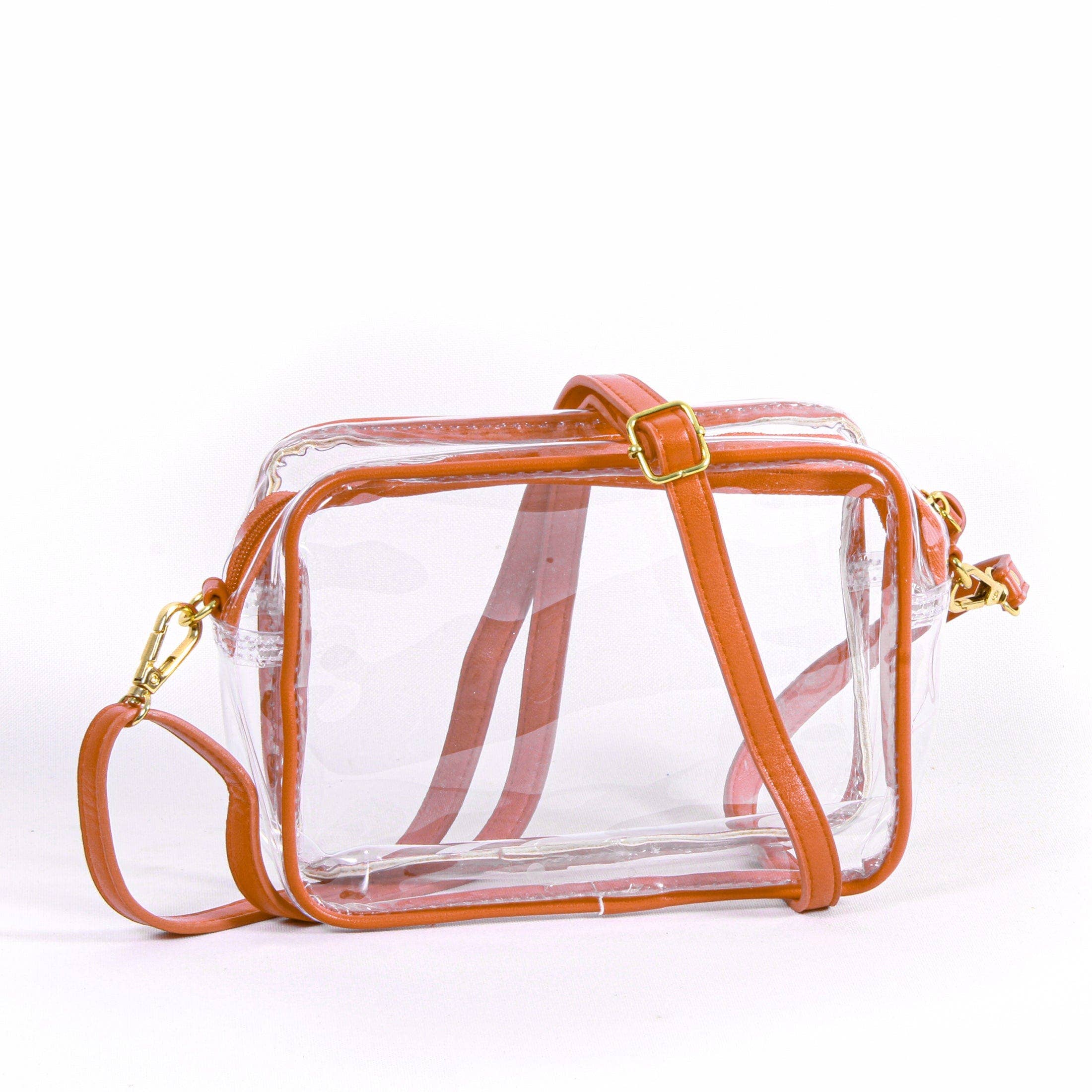 Desden - Wholesale Crossbody Bag - Women's - Bridget Clear Purse with Patterned Shoulder Straps - Texas1