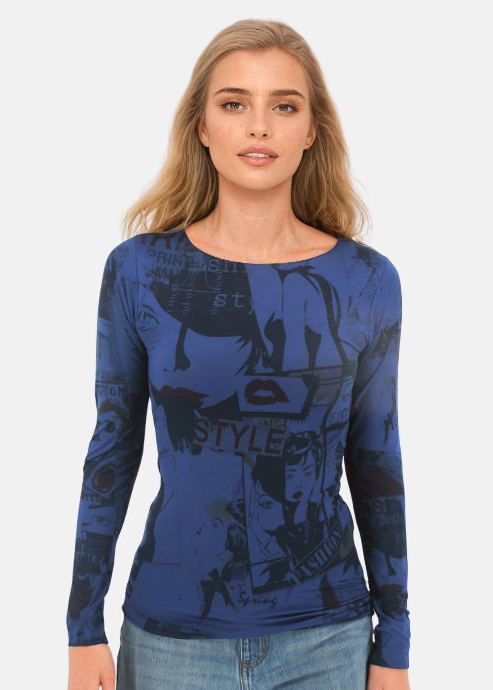 AMB Designs - Wholesale T-Shirt - Women's - In Vogue Second Skin Raw Edge Top7