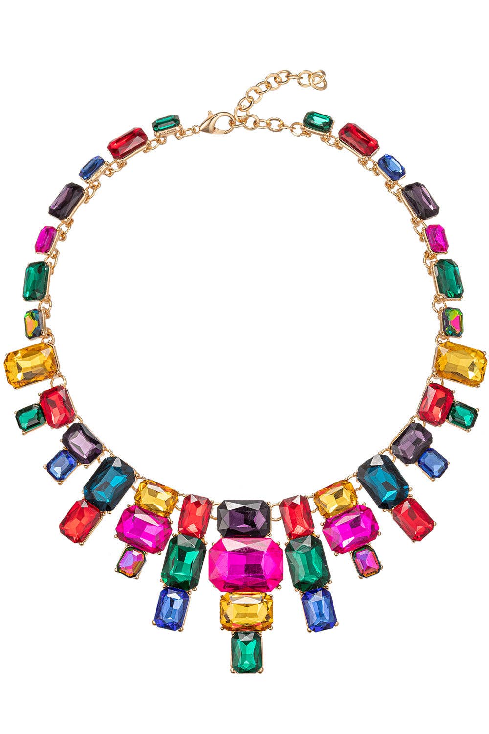 Eye Candy Los Angeles – wholesale Pendant/charm necklace – Jamie Rainbow Statement Necklace