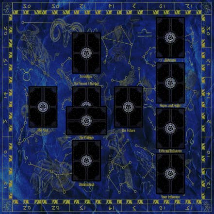 Tarot Towel 75x75cm #231 for wholesale by Esoterica Arte