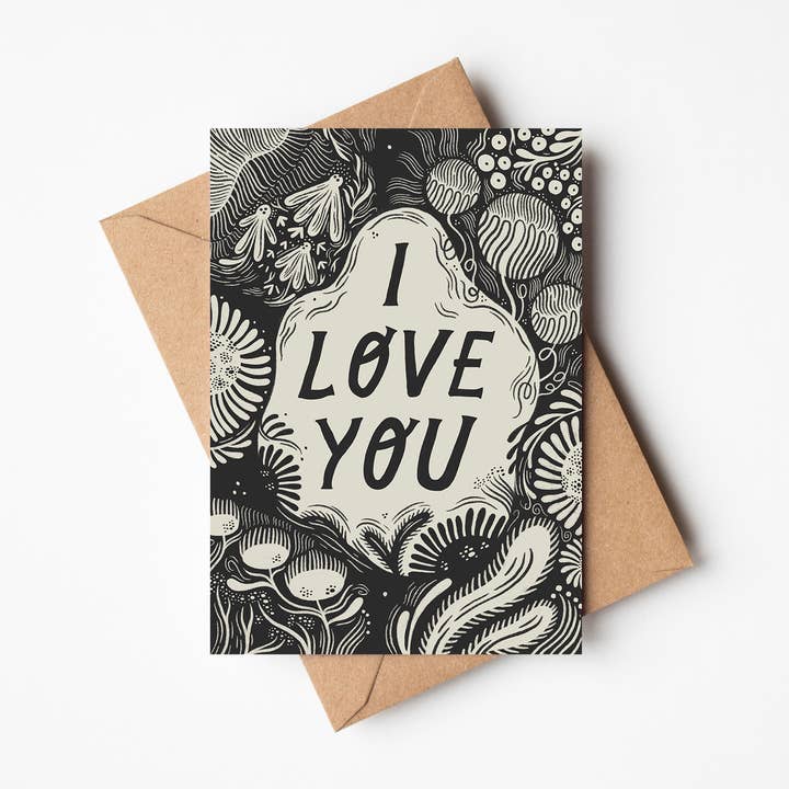 Lauren Marina - Wholesale Valentine's Day Card - 'I Love You' Valentine's Card
