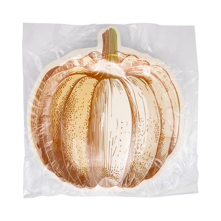My Mind’s Eye - Wholesale Disposable Plate - PLPL1392 - Pumpkin Shaped Plate1