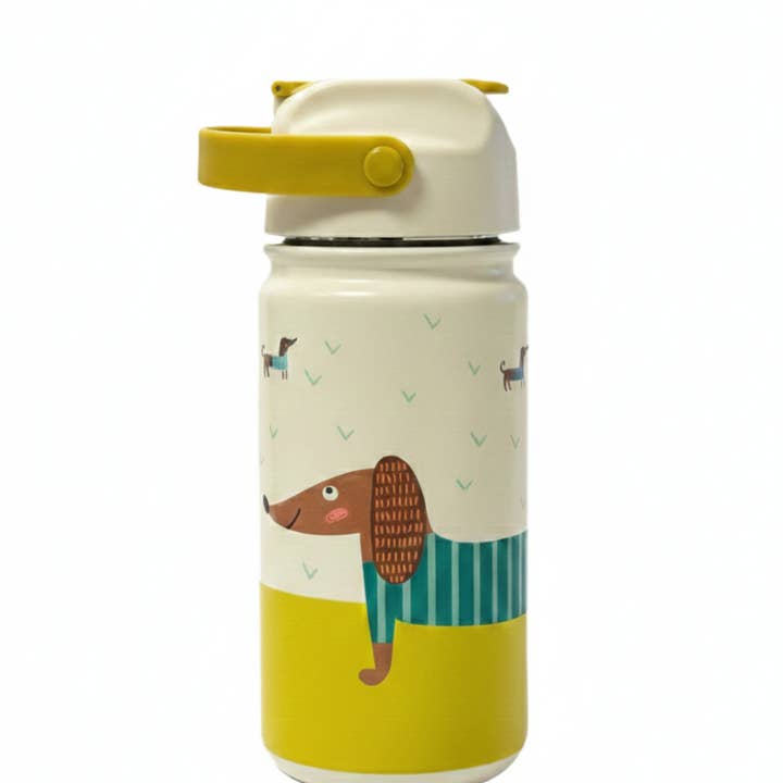 Gourde isotherme en acier inoxydable pour enfants Teckel pour la vente par the cotton cloud