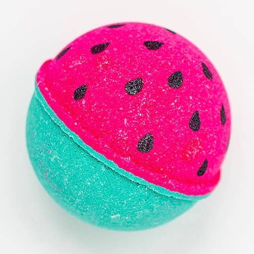 Wild Watermelon Surprise Toy Bath Bomb for wholesale by Squishy Mushii