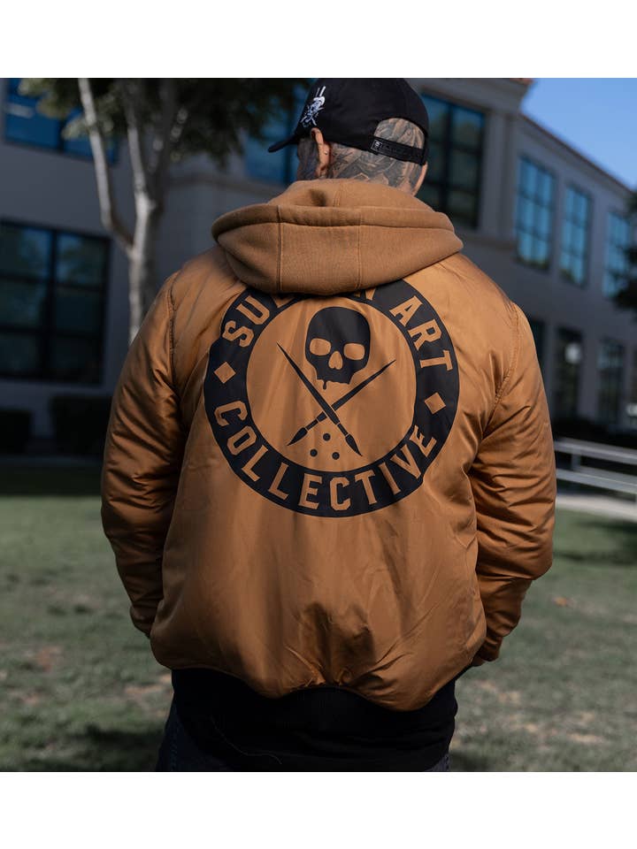 BLACK Strong Arm - Reversible Hooded Jacket for wholesale on Faire15