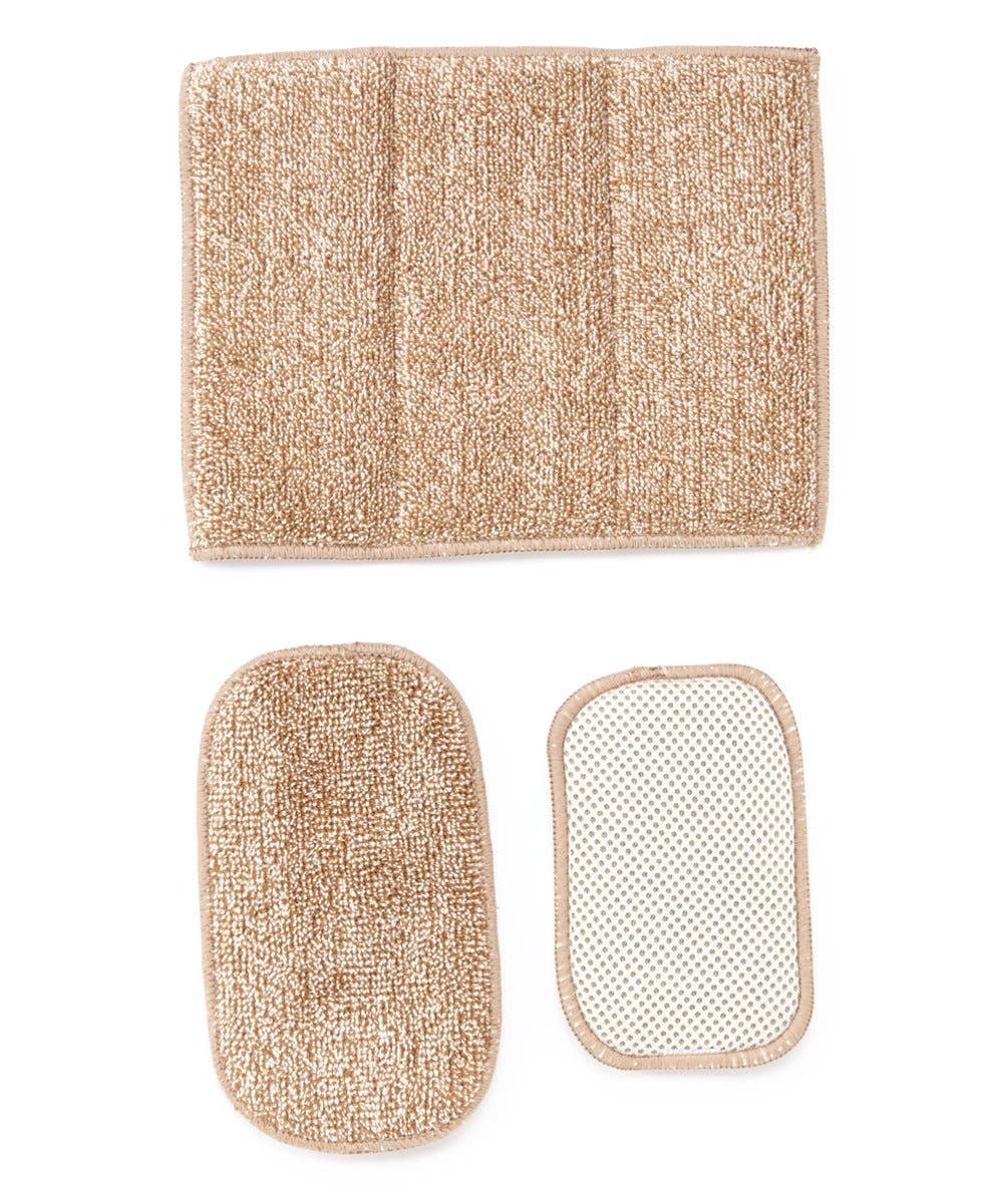 Everplush – wholesale Cleaning sponge – Microfiber Cotton Foaming Kitchen Sponge Set0