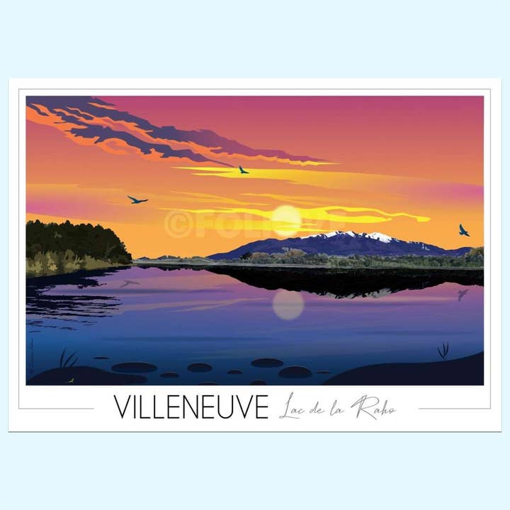 Villeneuve De La Raho Lake Poster for wholesale by Foliove