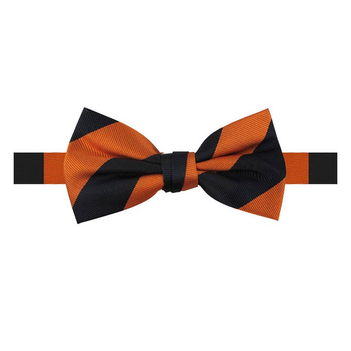 Jacob Alexander - Wholesale Bow Tie - Men's - Men's 1-Inch College Stripe Woven Bow Tie
