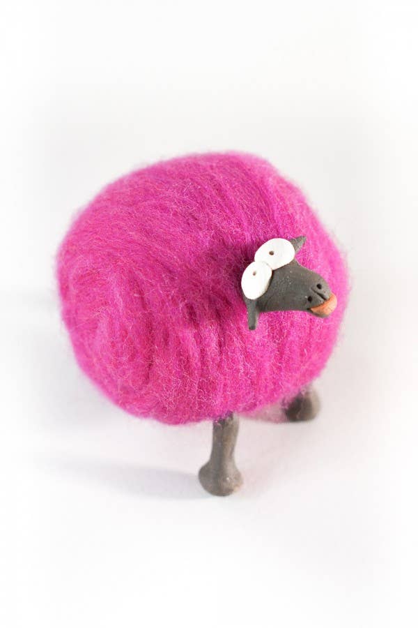 Chicoração – Objeto de mesa decorativo por atacado – Mascote de Boneca de Lã Feita à Mão | Ovelha - várias cores7