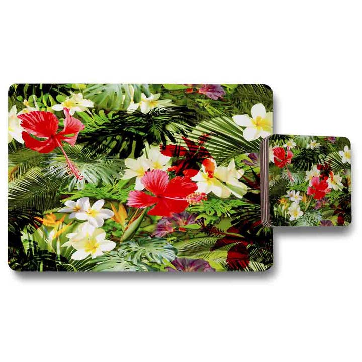 Tropical Foliage (Placemat & Coaster Set) for wholesale by Benjamin Tate Design