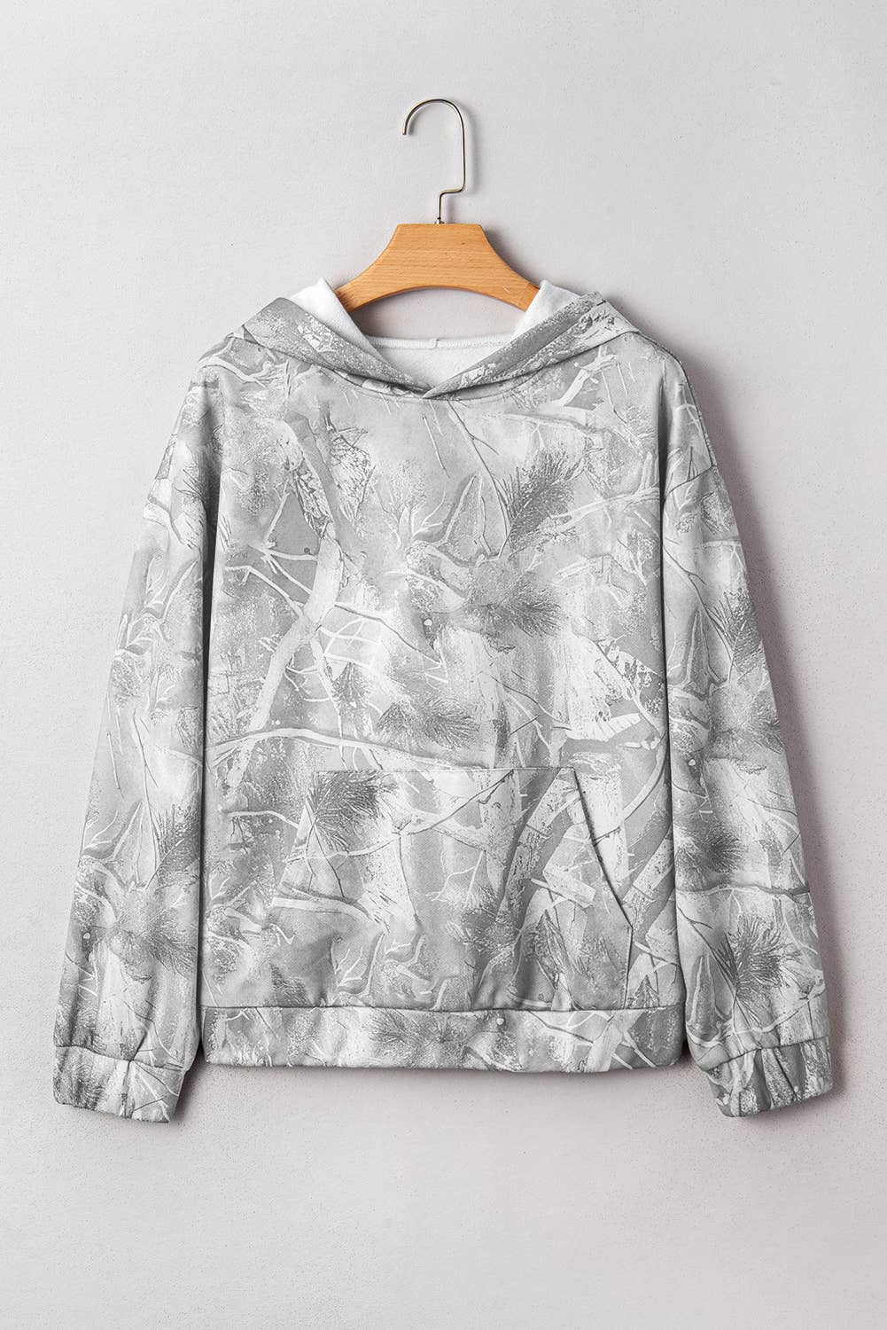 Little Daisy Closet - Wholesale Blouse - Women's -  LDC Camouflage Pocket Maple Oversized Hooded Sweatshirt1
