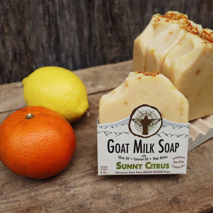 MOTH WOOD - Vendita all'ingrosso Saponette - Sapone al latte di capra Sunny Citrus1