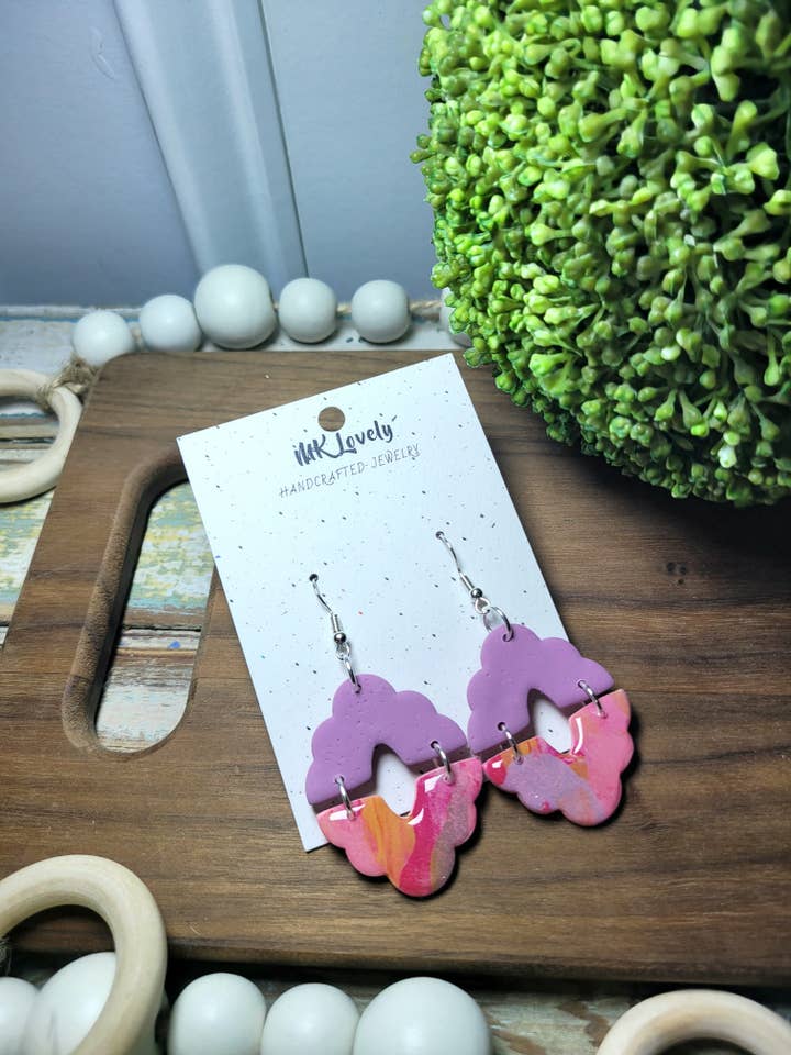 Pendenti Astratti a Scalloppa per la vendita all'ingrosso da parte di MK Lovely Boutique