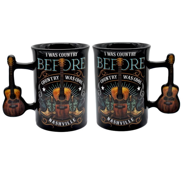 Nashville Mug - Was Country Guitar Handle for wholesale by MID-SOUTH PRODUCTS