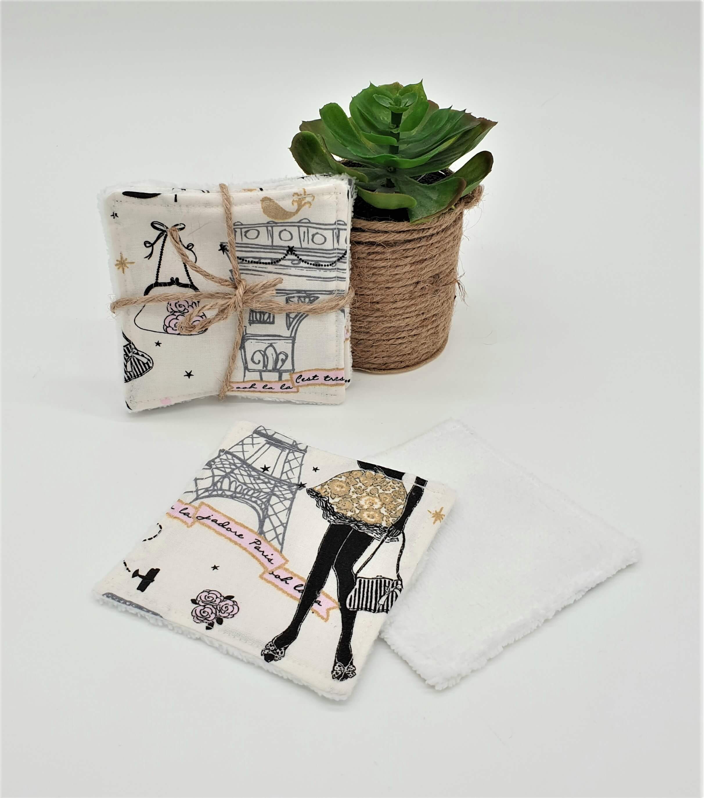 Les Ateliers d’Éliléa - Wholesale Makeup Remover - Bamboo square wipe x 62