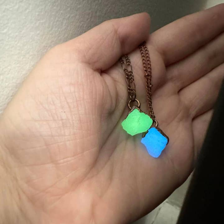 Gratefully Dreaming - Wholesale Pendant/charm necklace - Glow in the Dark Necklace, Copper Electroformed Jewelry2