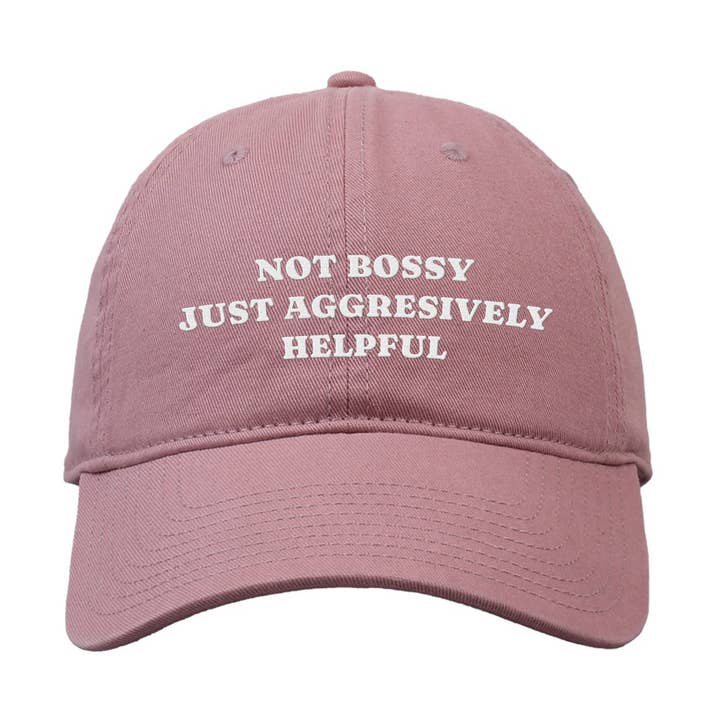 Not Bossy Embroidered Classic Twill Cap for wholesale by femfetti