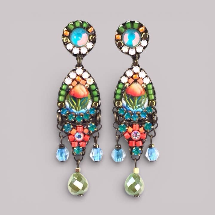 Crystal earrings PROMESA for wholesale by melizijewelry