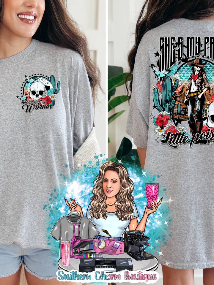 Pretty Little Poison Tee for wholesale by Southern Charm Boutique