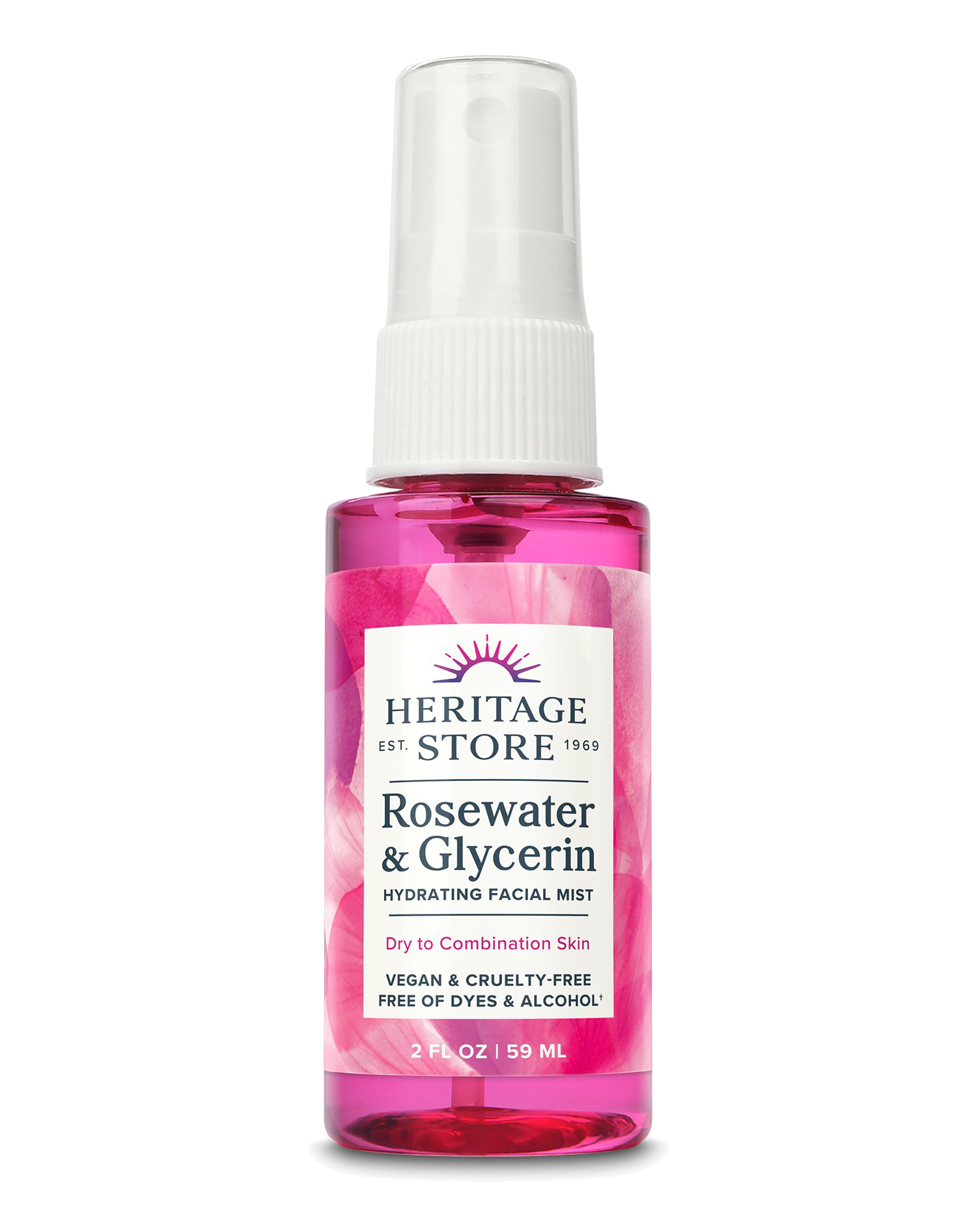 Heritage Store - Wholesale Face & Body Mist/Water - Rosewater & Glycerin 2oz/4oz/8oz10
