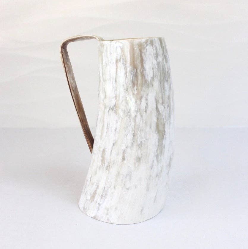 The African Home Goods - Wholesale Beer Glass/Mug - Ankole Cow Horn Beer Mugs / Tumbler Light0