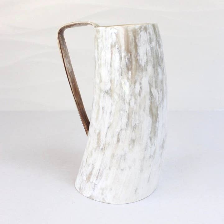The African Home Goods - Wholesale Beer Glass/Mug - Ankole Cow Horn Beer Mugs / Tumbler Light0