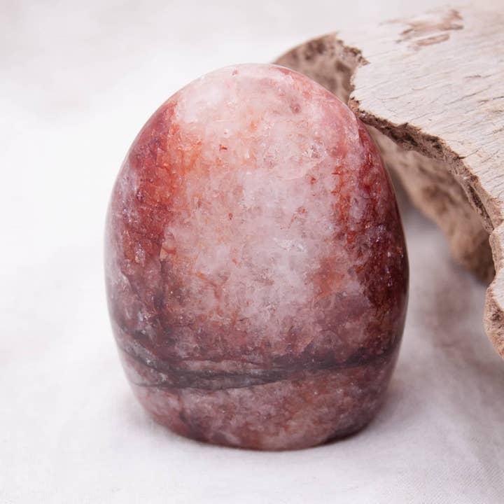 Red Hematoid Quartz Freeform - AAA Premium Quality for wholesale by Tiny Rituals