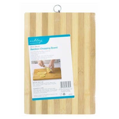 34cm x 24cm Bamboo Chopping Board for wholesale by Rinkit Ltd
